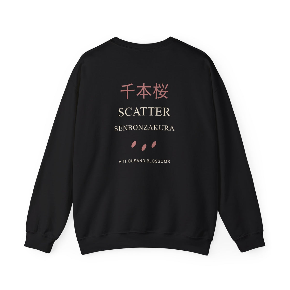 Scatter Kanji Crewneck Sweatshirt | Inspired by Byakuya Kuchiki from Bleach
