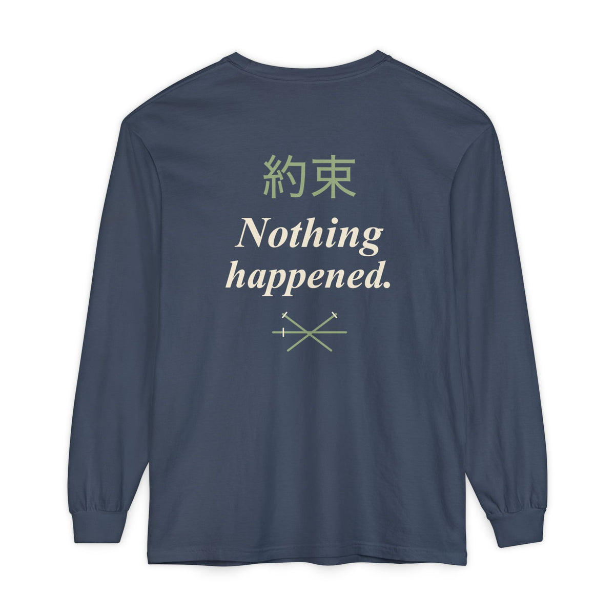 Kept Promise Kanji Anime Long Sleeve Tee | Pirate Japanese Streetwear