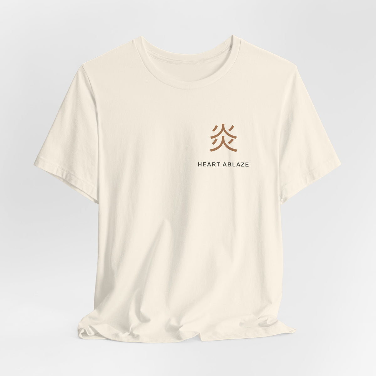 Burning Resolve Kanji Anime Soft Tee | Demon Hunter Japanese Streetwear