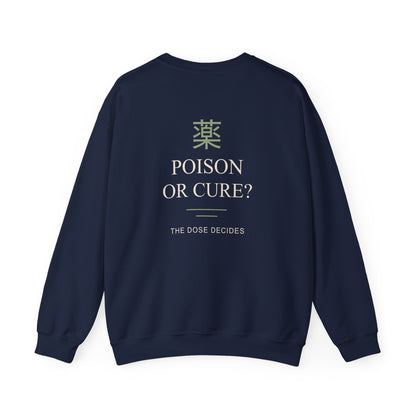The Dose Makes Kanji Crewneck Sweatshirt | Inspired by Maomao from The Apothecary Diaries