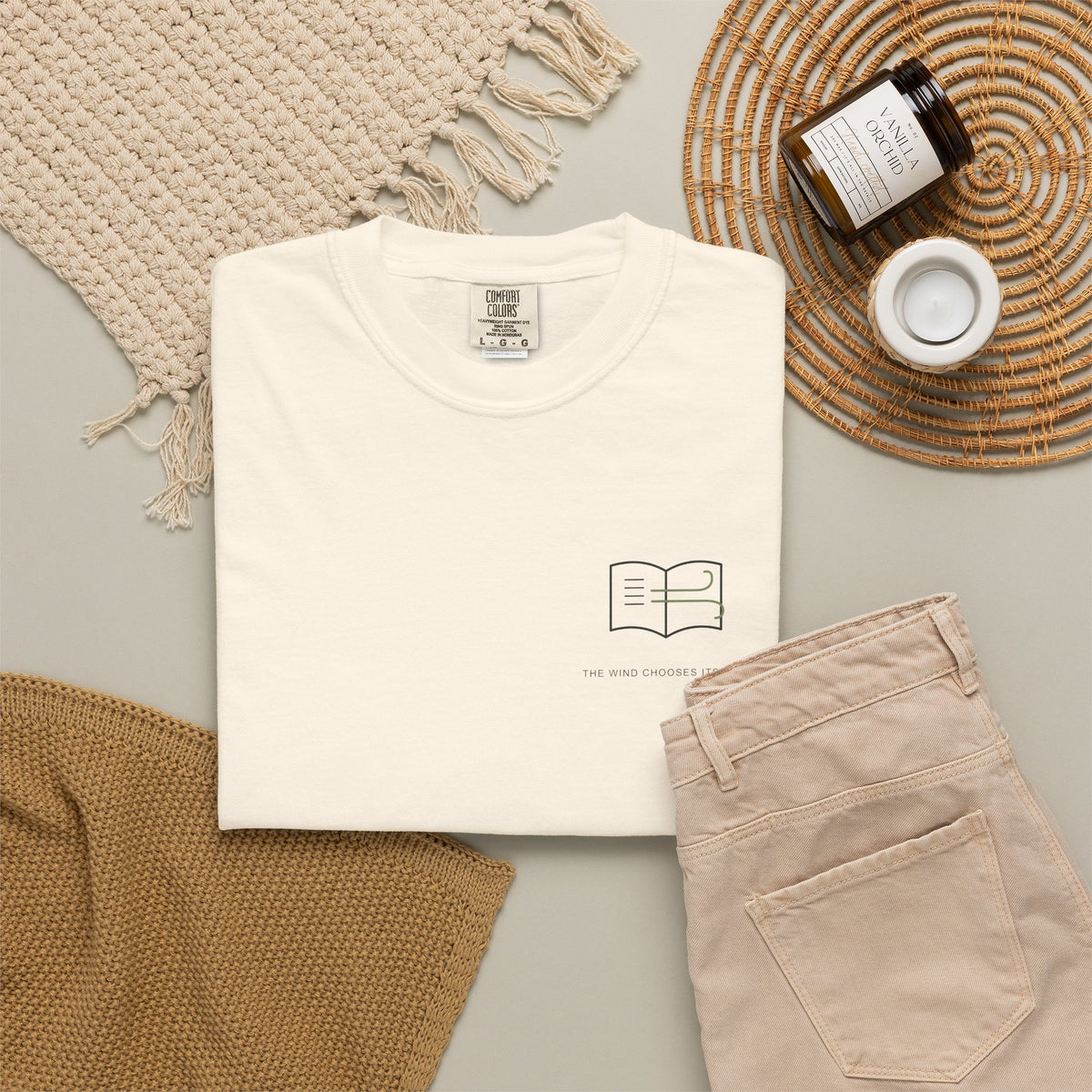 Wind Chooses Minimalist Anime Tee | Grimoire Magic Japanese Streetwear
