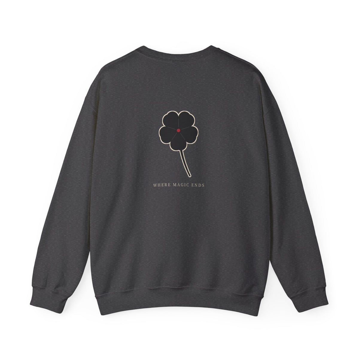 Black Clover Leaf Minimalist Crewneck Sweatshirt | Inspired by Asta from Black Clover
