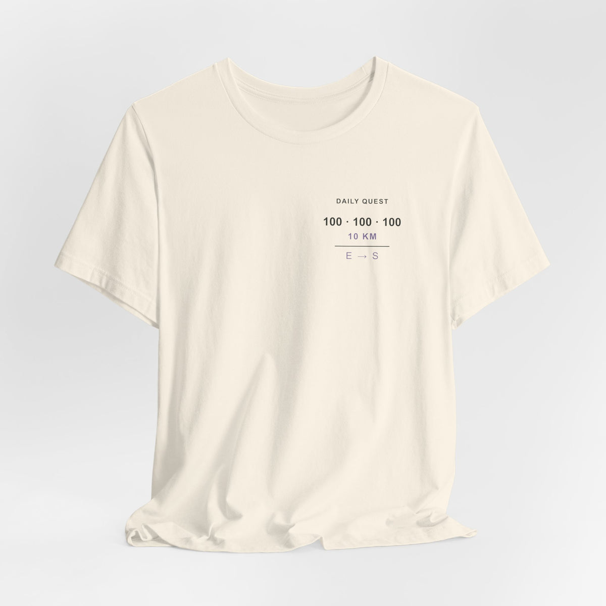 Daily Requirement Minimalist Anime Soft Tee | Shadow Rank Gym Japanese Streetwear