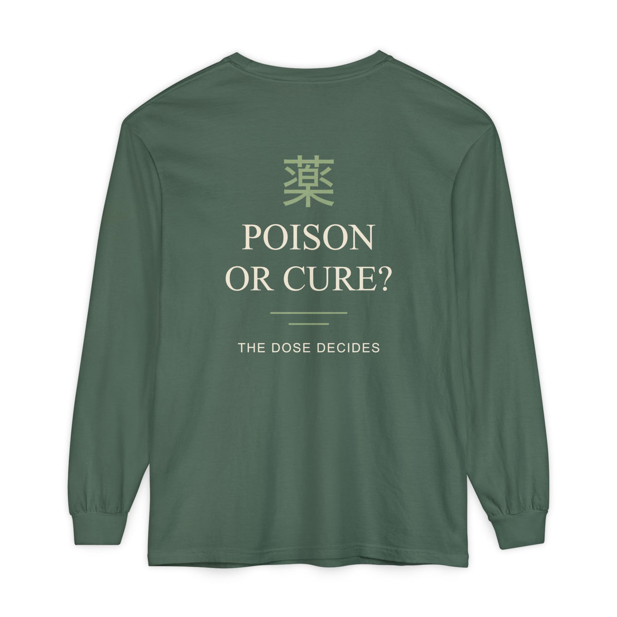 The Dose Makes Kanji Long Sleeve Tee | Inspired by Maomao from The Apothecary Diaries