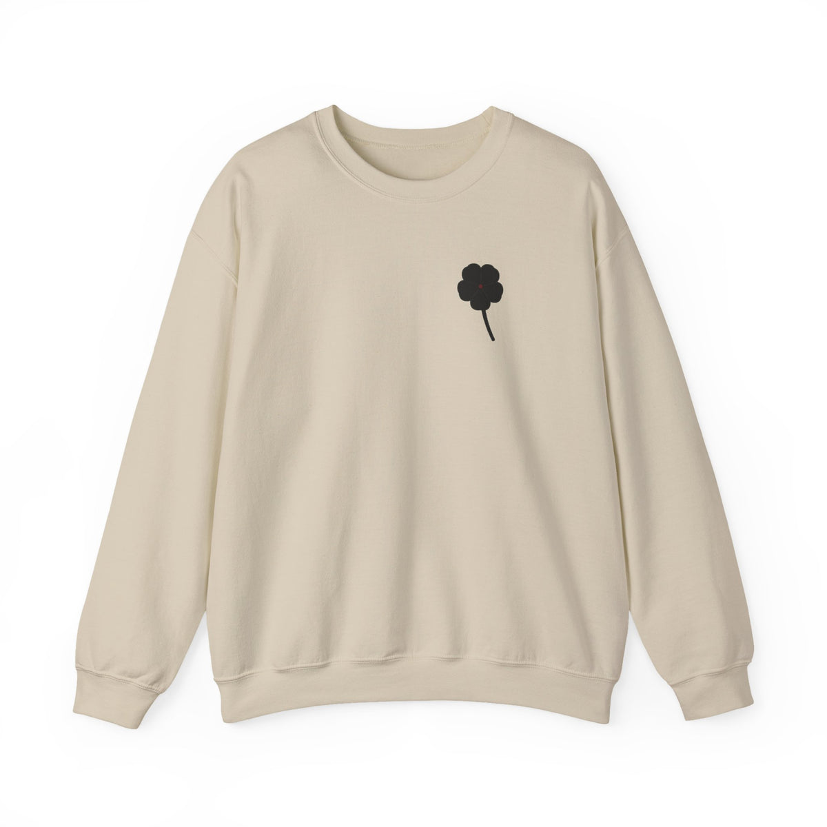 Black Clover Leaf Minimalist Crewneck Sweatshirt | Inspired by Asta from Black Clover