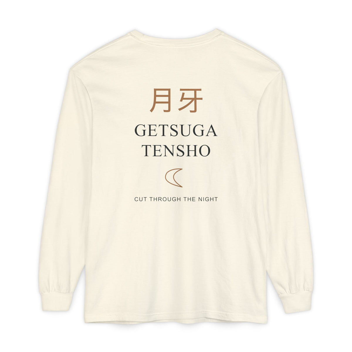 Moon Cleave Kanji Long Sleeve Tee | Inspired by Ichigo Kurosaki from Bleach