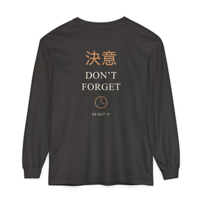 October Third Kanji Long Sleeve Tee | Inspired by Edward and Alphonse Elric from Fullmetal Alchemist