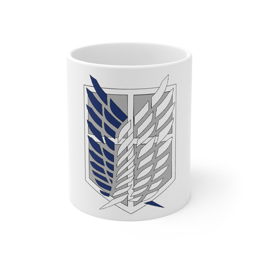 Attack on Titan Scout Regiment Emblem Mug — Anime 11oz Coffee Cup