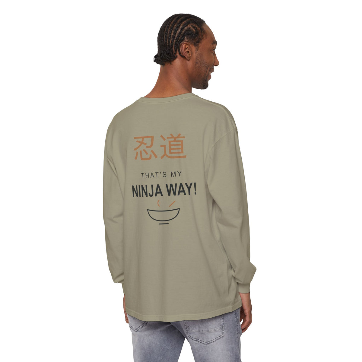 Ninja Way Kanji Anime Long Sleeve Tee | Ninja Japanese Streetwear