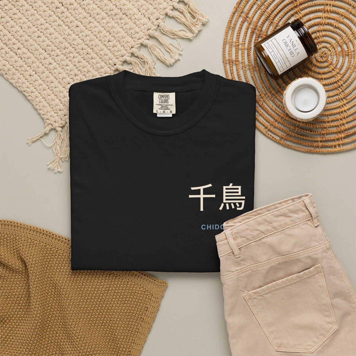 Thunder Strike Kanji Anime Tee | Ninja Japanese Streetwear