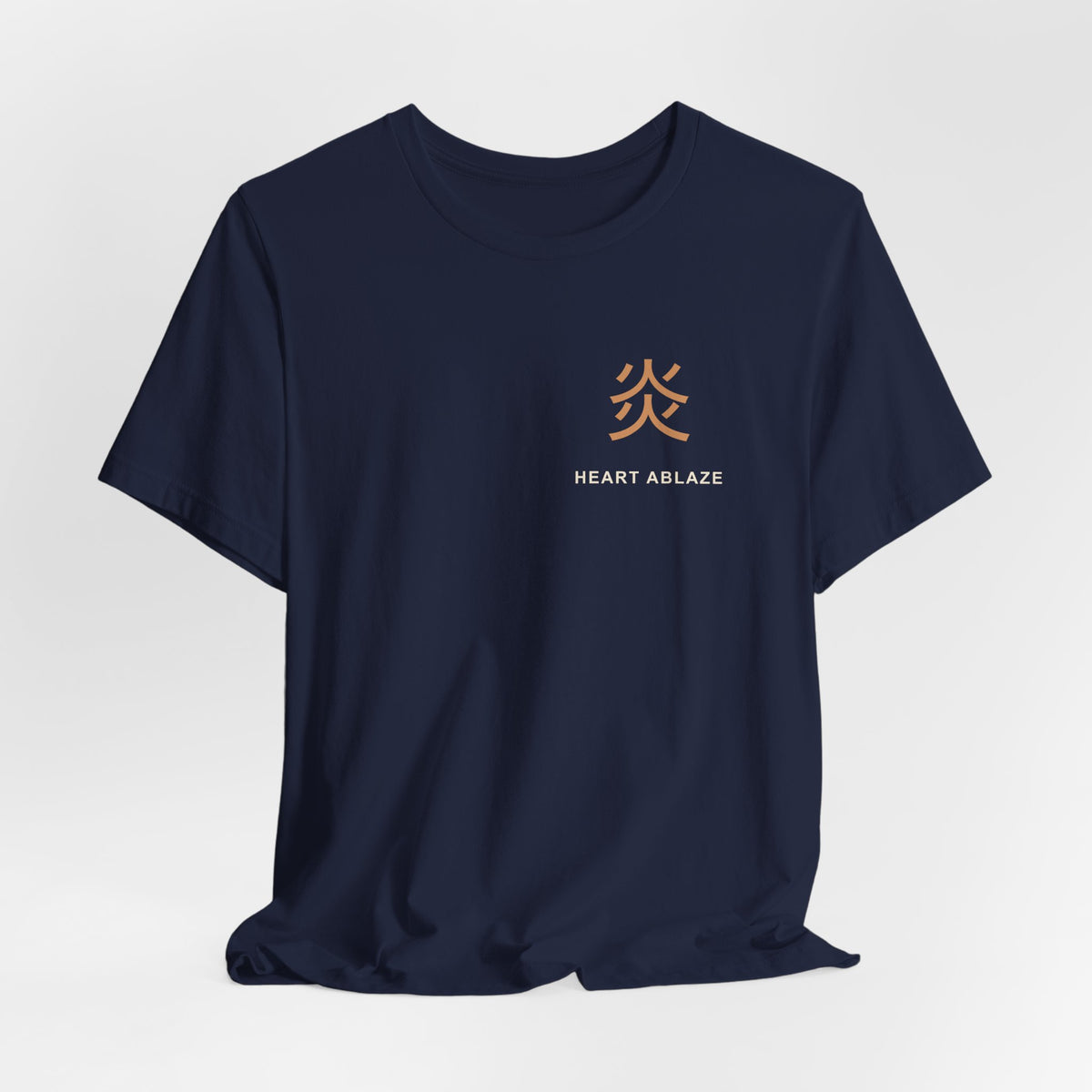Burning Resolve Kanji Anime Soft Tee | Demon Hunter Japanese Streetwear