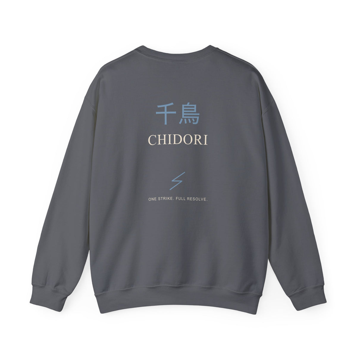 Thunder Strike Kanji Anime Crewneck Sweatshirt | Ninja Japanese Streetwear