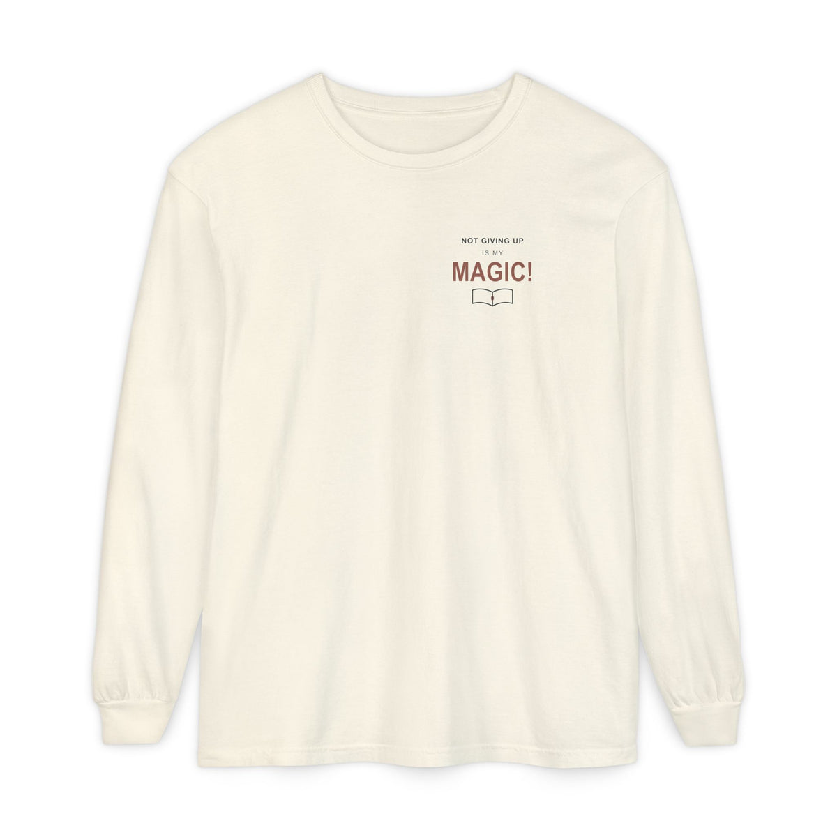 My Magic Quote Long Sleeve Tee | Inspired by Asta from Black Clover
