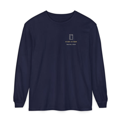 One Day One Year Minimalist Long Sleeve Tee | Inspired by the Hyperbolic Time Chamber from Dragon Ball Z