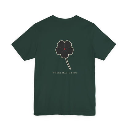 Black Clover Leaf Minimalist Soft Tee | Inspired by Asta from Black Clover