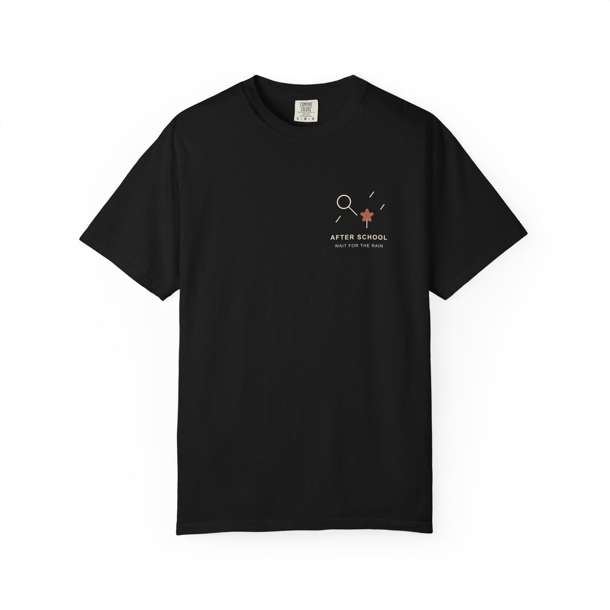 After School Rain Minimalist Anime Tee | Devil Hunter Japanese Streetwear
