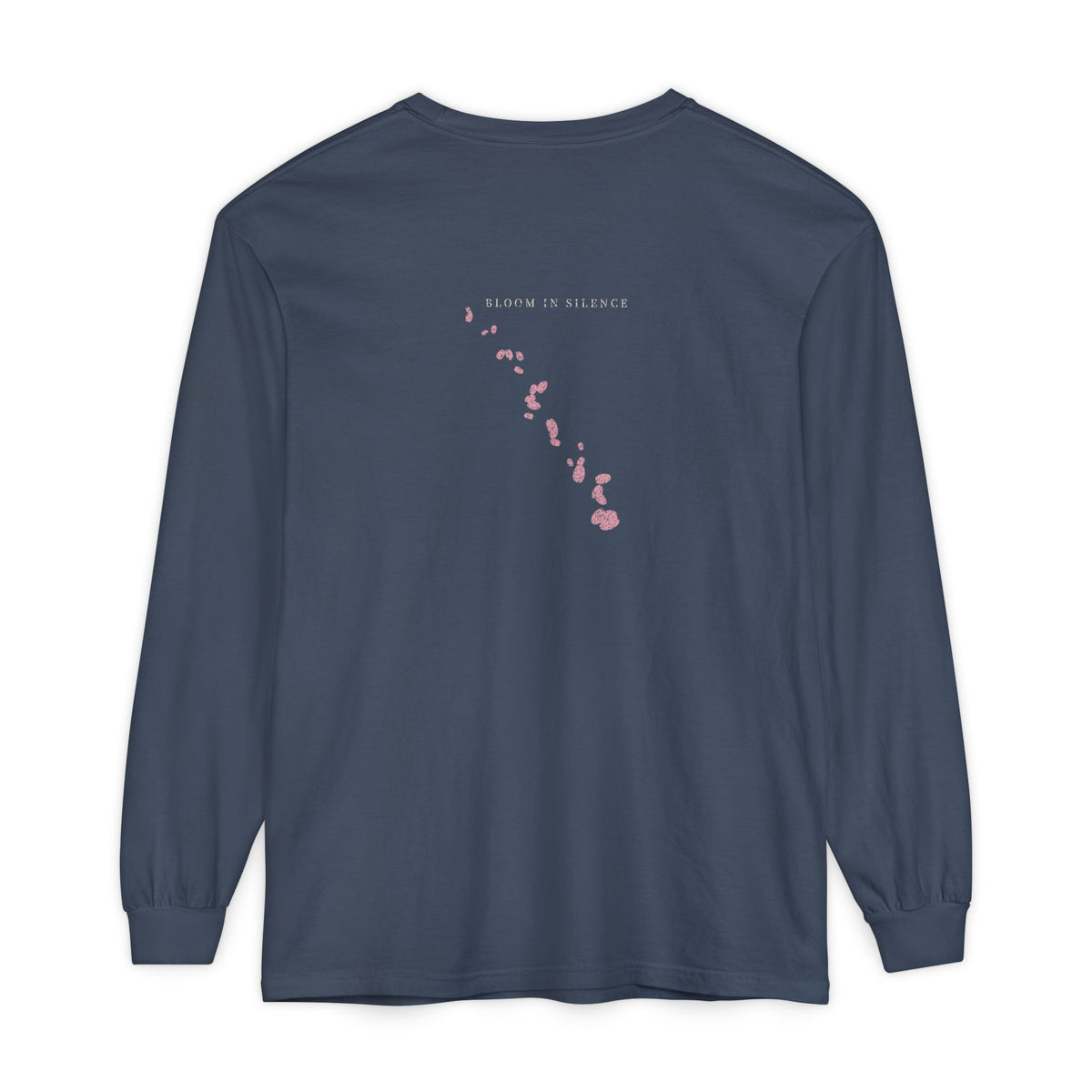 Quiet Bloom Kanji Long Sleeve Tee | Inspired by Byakuya Kuchiki from Bleach