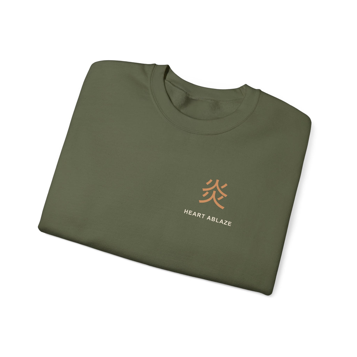 Burning Resolve Kanji Crewneck Sweatshirt | Inspired by Kyojuro Rengoku from Demon Slayer
