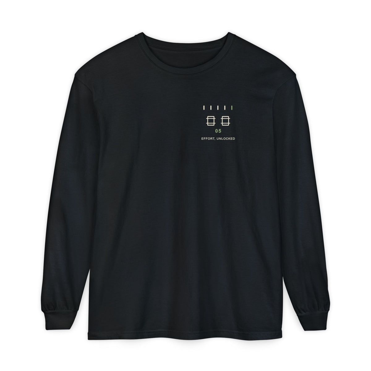 Fifth Gate Minimalist Long Sleeve Tee | Inspired by Rock Lee from Naruto