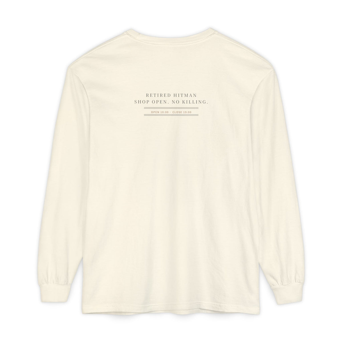 Shop Hours Kanji Long Sleeve Tee | Inspired by Taro Sakamoto from Sakamoto Days