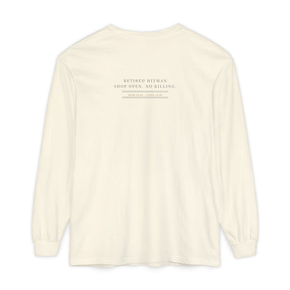 Shop Hours Kanji Long Sleeve Tee | Inspired by Taro Sakamoto from Sakamoto Days