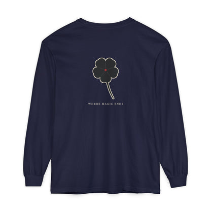 Black Clover Leaf Minimalist Long Sleeve Tee | Inspired by Asta from Black Clover