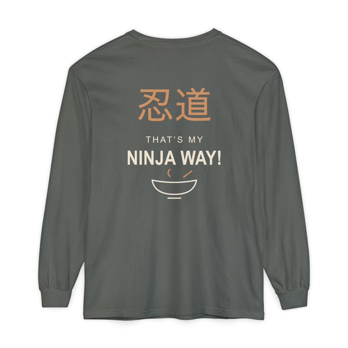 Ninja Way Kanji Anime Long Sleeve Tee | Ninja Japanese Streetwear