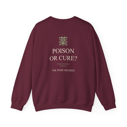 The Dose Makes Kanji Crewneck Sweatshirt | Inspired by Maomao from The Apothecary Diaries
