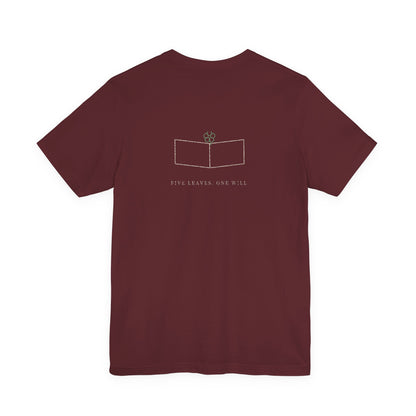 Five Leaf Kanji Soft Tee | Inspired by Asta from Black Clover