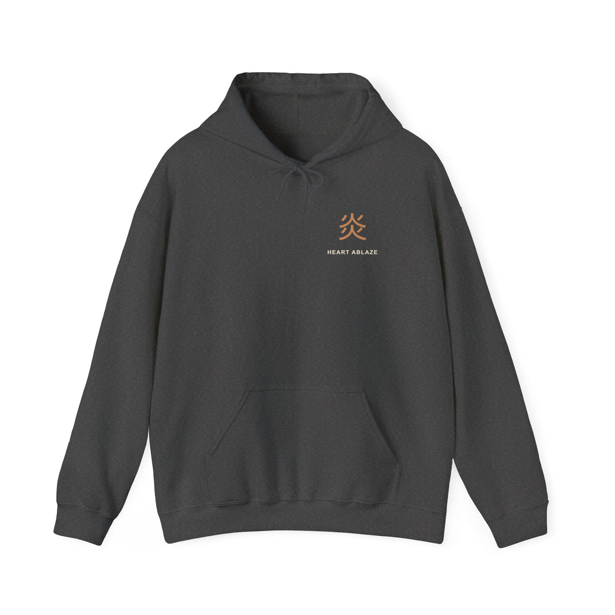 Burning Resolve Kanji Anime Hoodie | Demon Hunter Japanese Streetwear