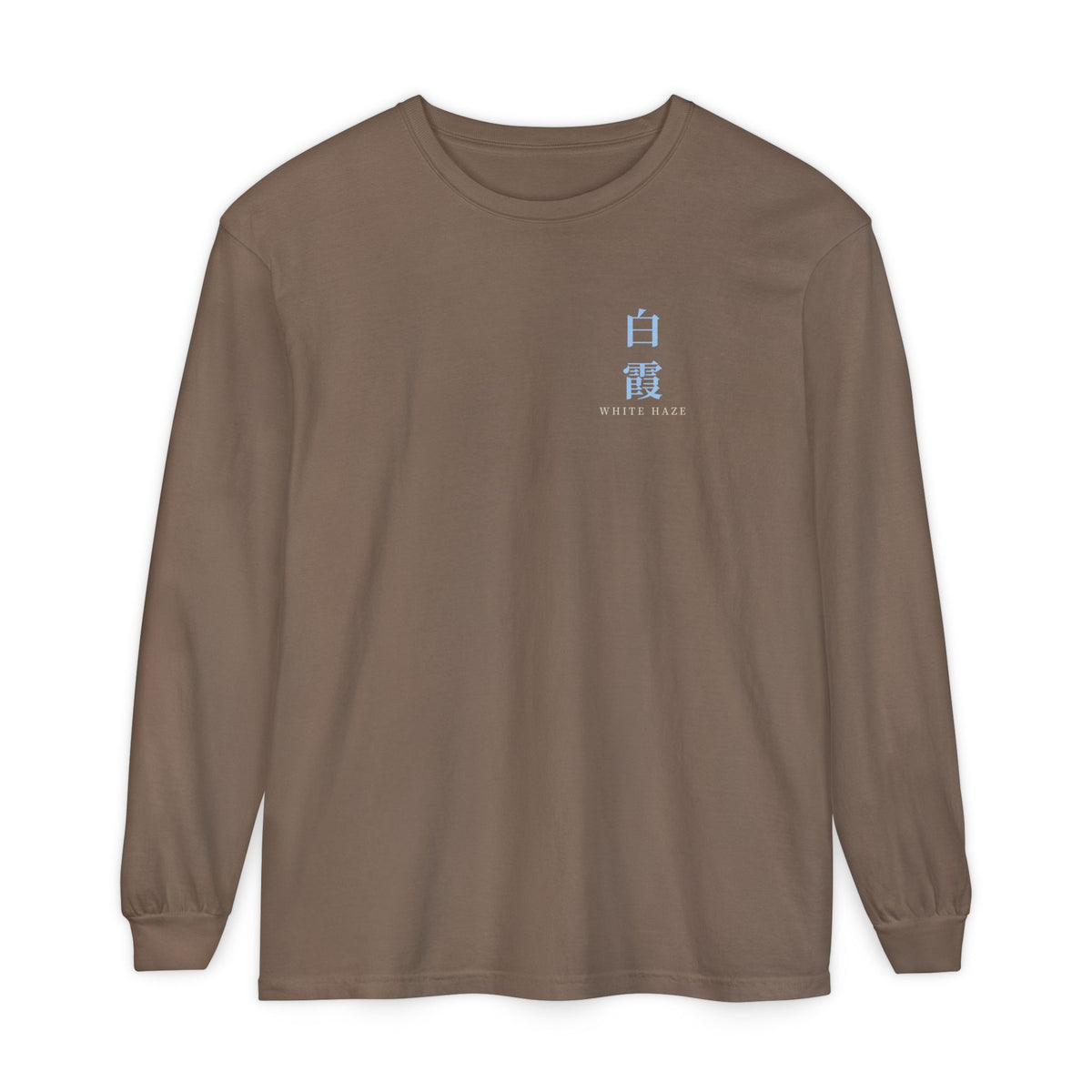 White Haze Kanji Long Sleeve Tee | Inspired by Rukia Kuchiki from Bleach