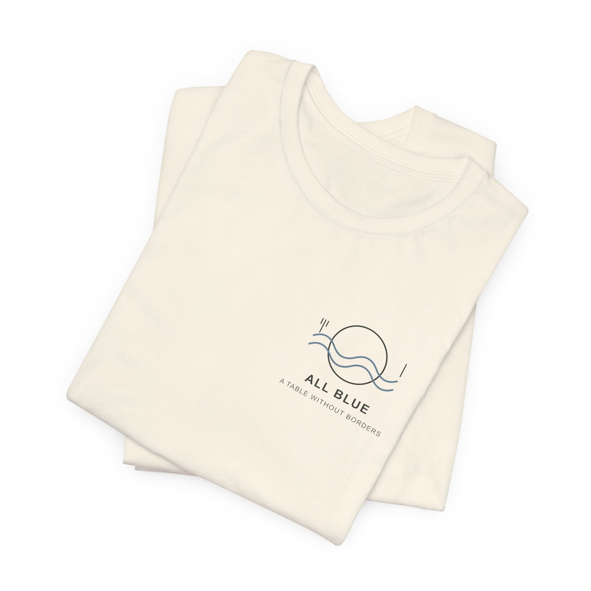 All Blue Table Minimalist Anime Soft Tee | Pirate Japanese Streetwear