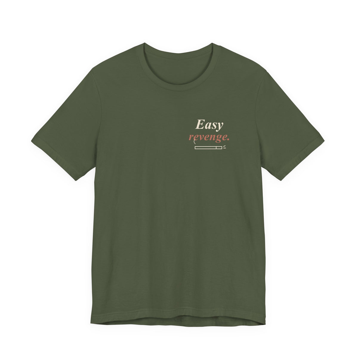 Easy Revenge Letter Anime Quote Soft Tee | Devil Hunter Japanese Streetwear