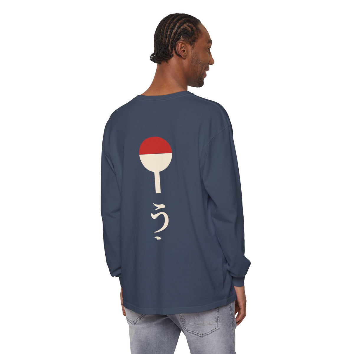 Clan Fan Crest Kanji Long Sleeve Tee | Inspired by the Uchiha clan of Naruto