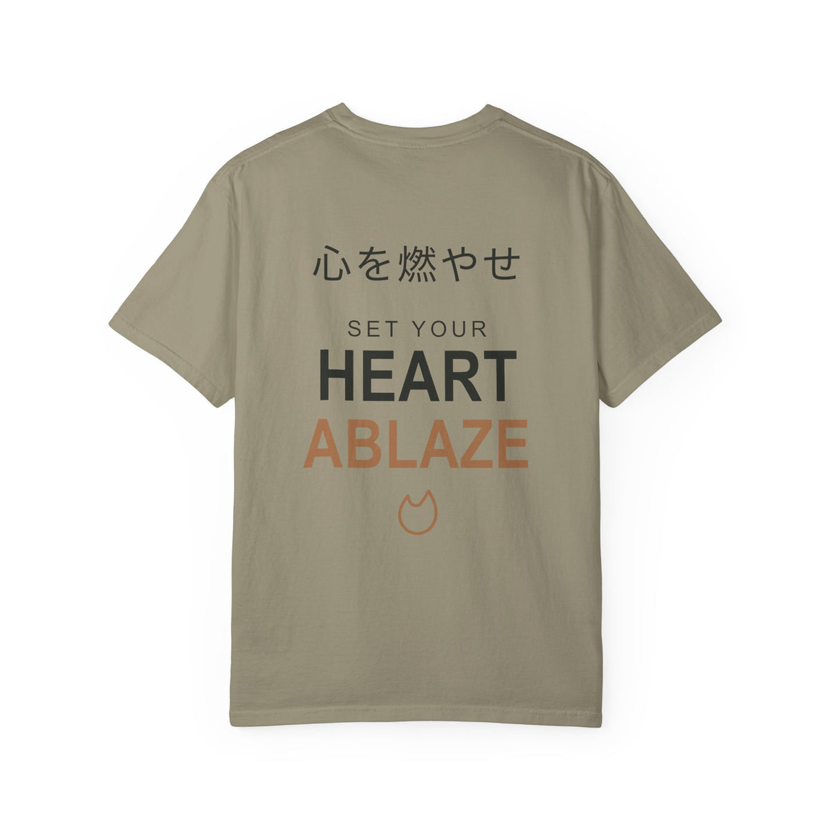 Burning Resolve Kanji Anime Tee | Demon Hunter Japanese Streetwear