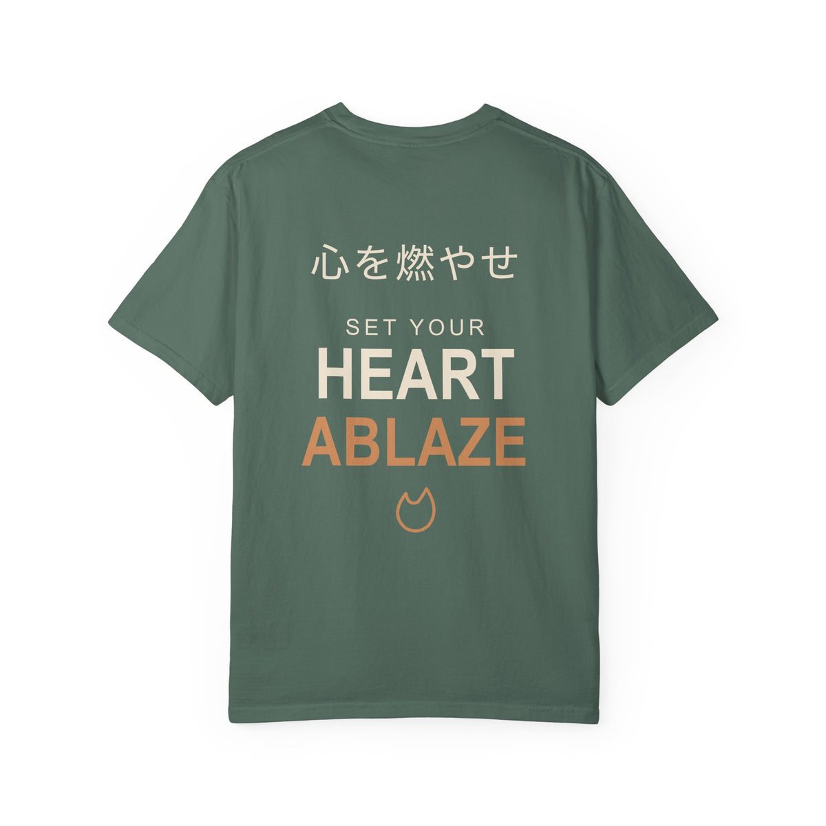 Burning Resolve Kanji Anime Tee | Demon Hunter Japanese Streetwear