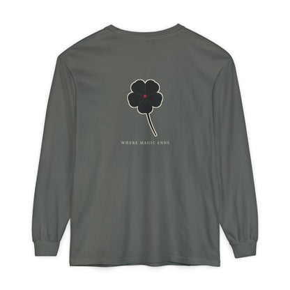 Black Clover Leaf Minimalist Long Sleeve Tee | Inspired by Asta from Black Clover