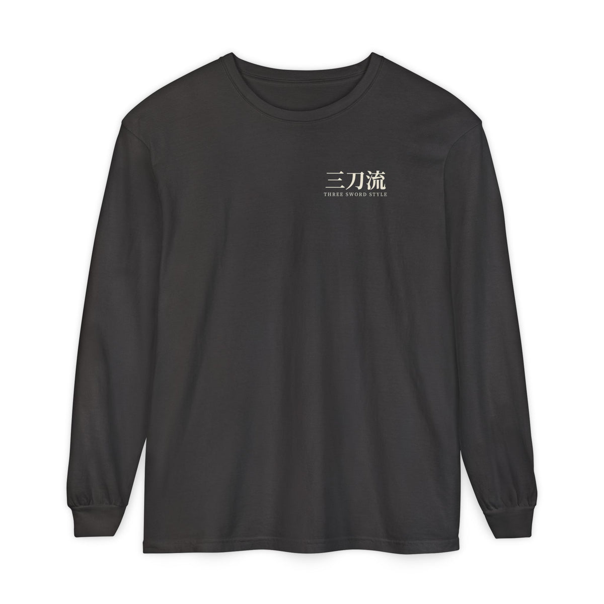 Threefold Kanji Anime Long Sleeve Tee | Pirate Japanese Streetwear