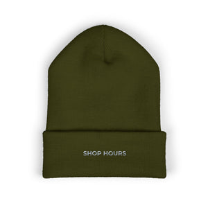 Shop Hours Embroidered Beanie | Inspired by Taro Sakamoto from Sakamoto Days
