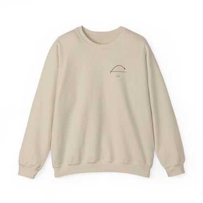 Above the Line Minimalist Crewneck Sweatshirt | Inspired by Shoyo Hinata from Haikyu!!