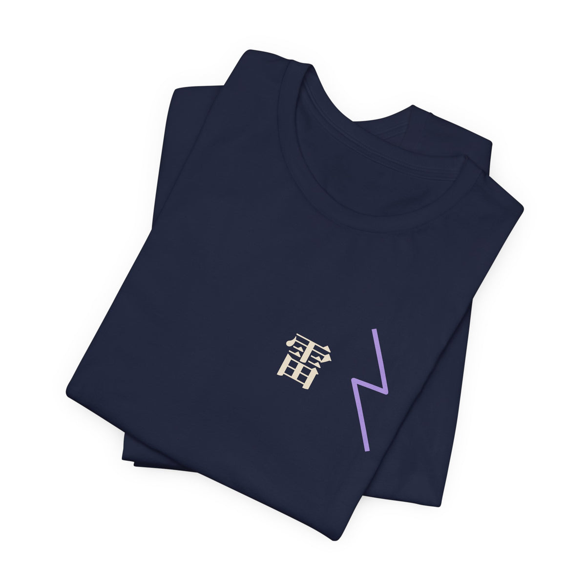 Storm Flame Kanji Anime Soft Tee | Clan Crest Japanese Streetwear