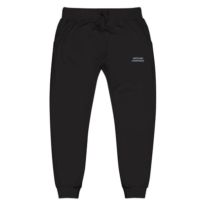 Nothing Happened Embroidered Fleece Sweatpants | Inspired by Roronoa Zoro from One Piece