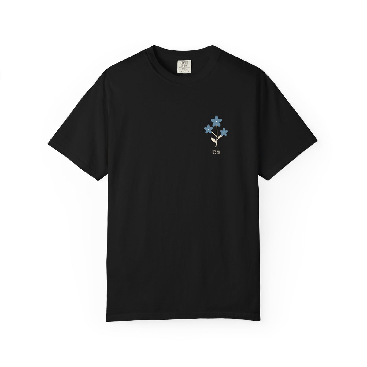 Flowers Remember Minimalist Anime Tee | Mage Journey Japanese Streetwear