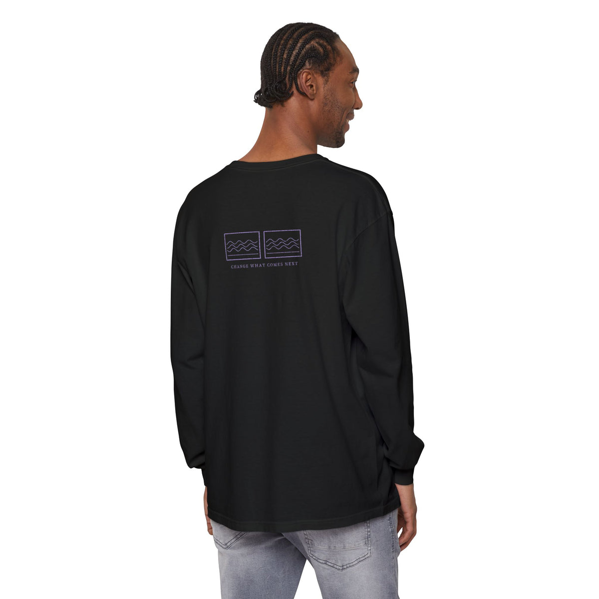Future Tense Kanji Anime Long Sleeve Tee | Saiyan Japanese Streetwear
