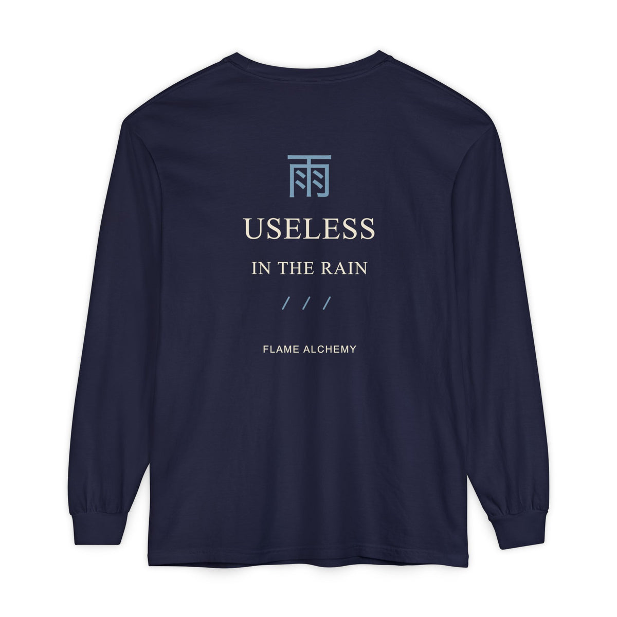 Rain Check Kanji Long Sleeve Tee | Inspired by Roy Mustang from Fullmetal Alchemist