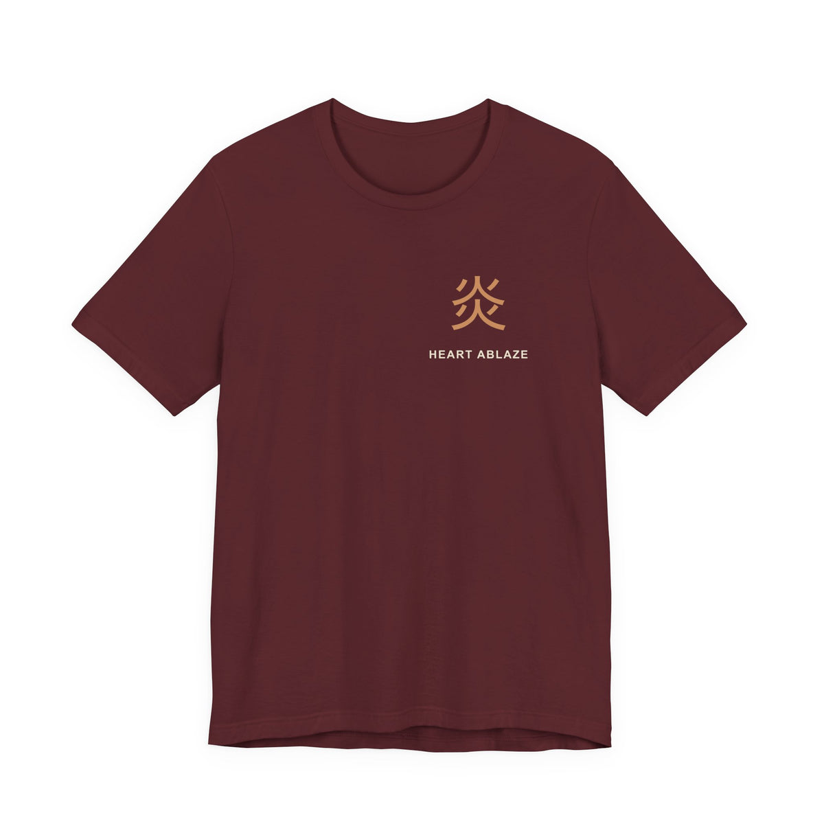 Burning Resolve Kanji Anime Soft Tee | Demon Hunter Japanese Streetwear