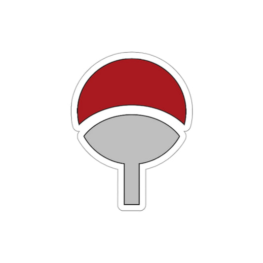 Uchiha Crest Die-Cut Sticker — Anime Clan Emblem