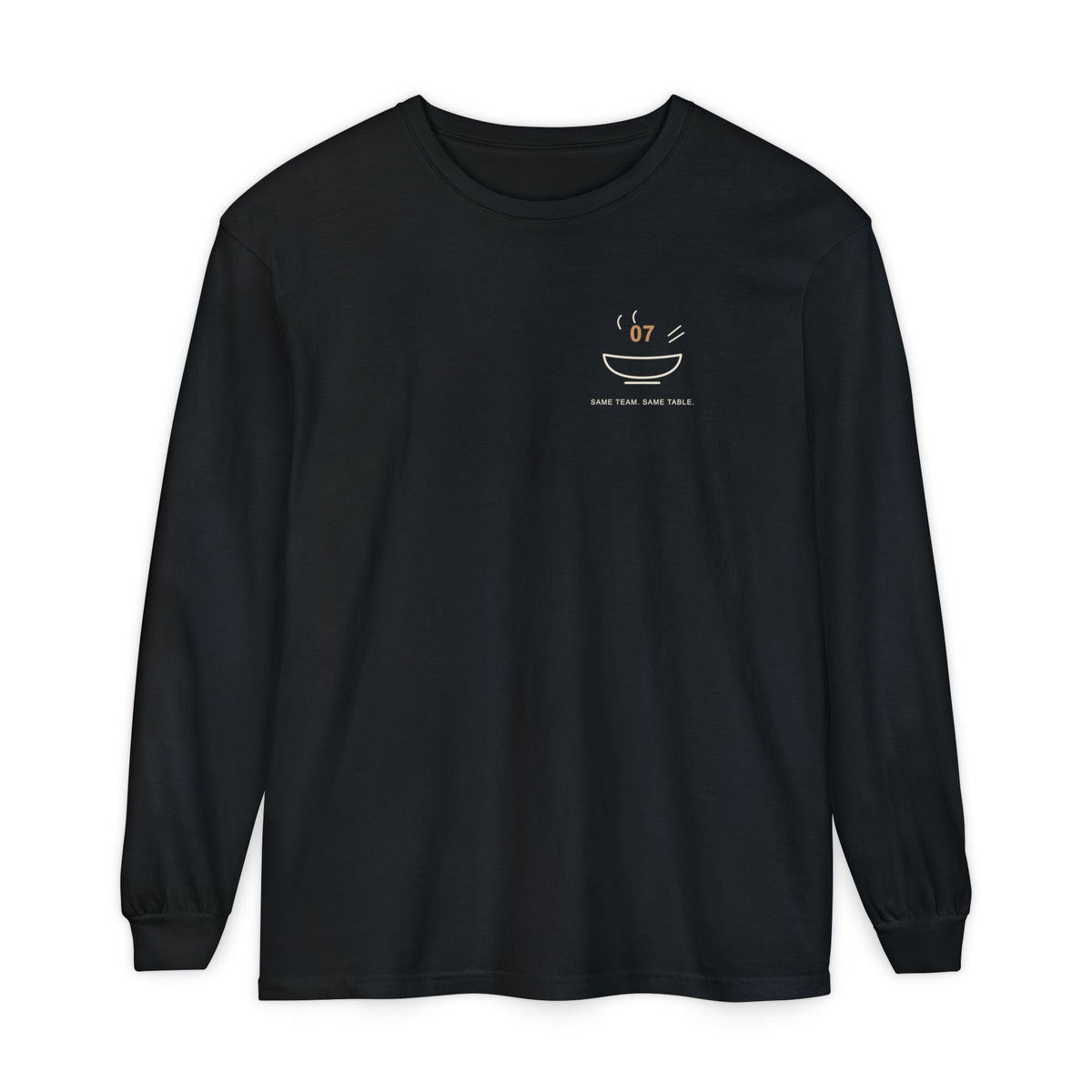 Table for Seven Minimalist Anime Long Sleeve Tee | Ninja Japanese Streetwear