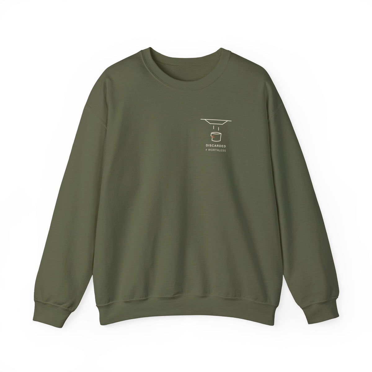 Nothing Wasted Minimalist Crewneck Sweatshirt | Inspired by Rudo from Gachiakuta