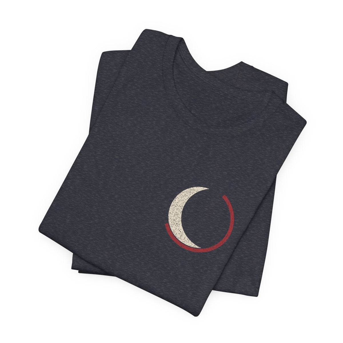 Black Moon Minimalist Anime Soft Tee | Soul Sword Japanese Streetwear